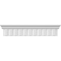 White Polyurethane Dentil Crosshead Moulding Y579563