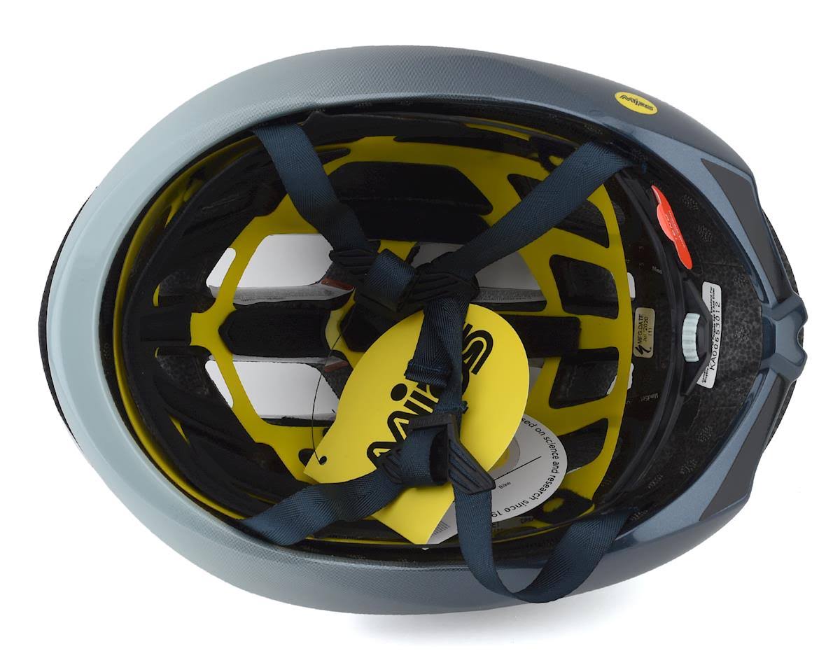 Satin White Gloss Ice Blue MIPS Helmet K379532