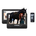 Portable 7 inch Dual Screen DVD Player with Rechargeable Battery Y36740
