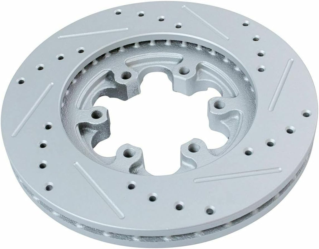 Drilled & Slotted Front Brake Kit Rotors Set with Brake Pads and Hardware Kit T835540