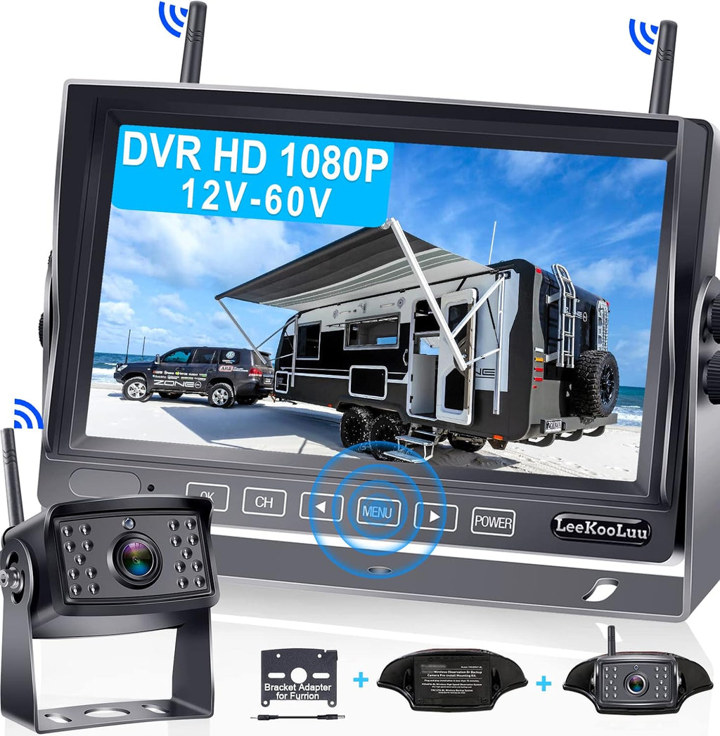 Wireless Backup Camera System with 7 Inch Monitor Recorder W689432
