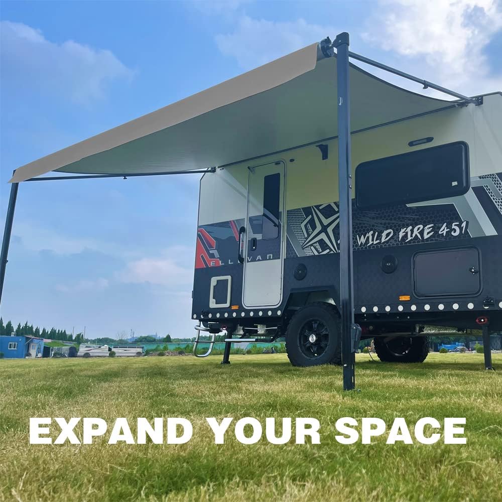 Black Shale 16 Feet Vinyl RV Awning Replacement X7653