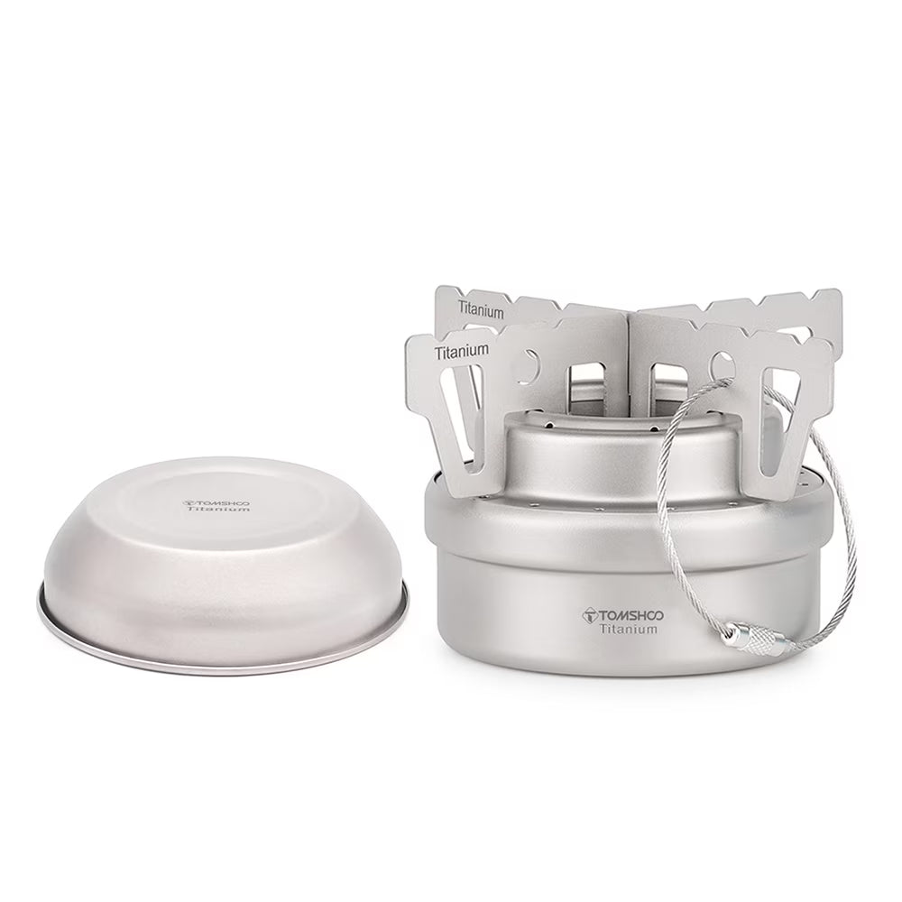 Titanium Stove Set with Cross Stove Stand Rack W242