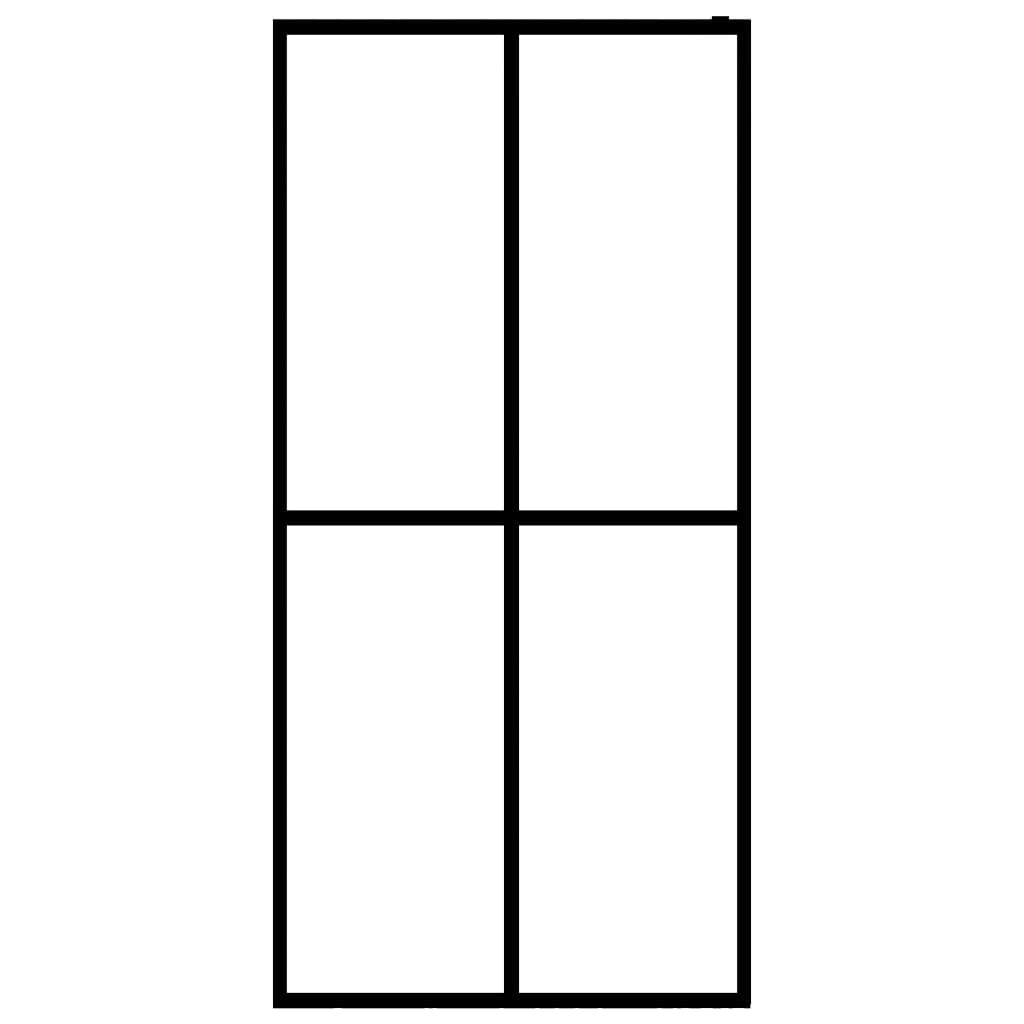 Walk-In Shower Screen Tempered Glass 39.4x22x76.8x22 Z546457
