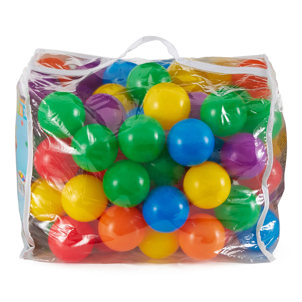 100 Large & 100 Small Plastic Multi-Colored Balls Z820
