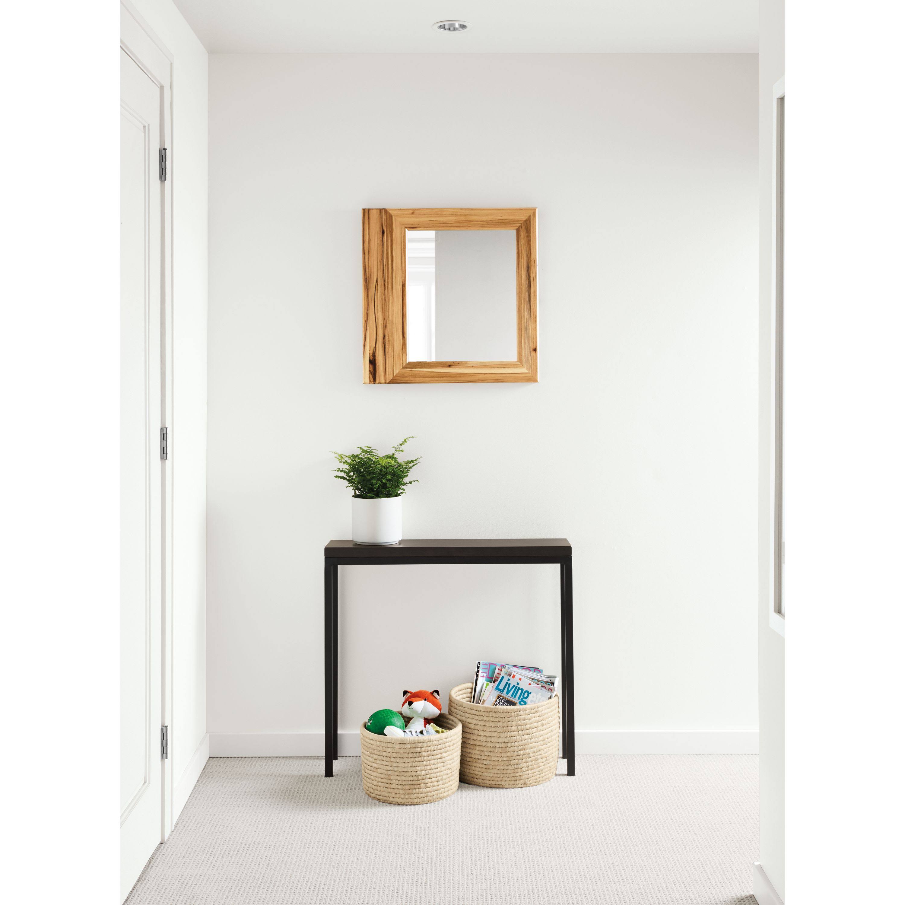 Walnut Console Table with Ocean Blue Base S893