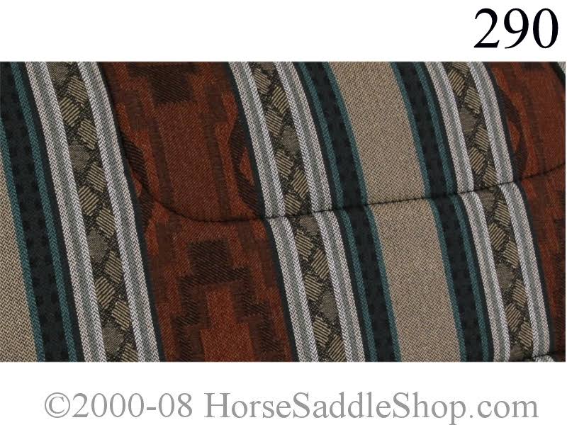 Tan/Red Saddle Pad 32L x 32D V3564