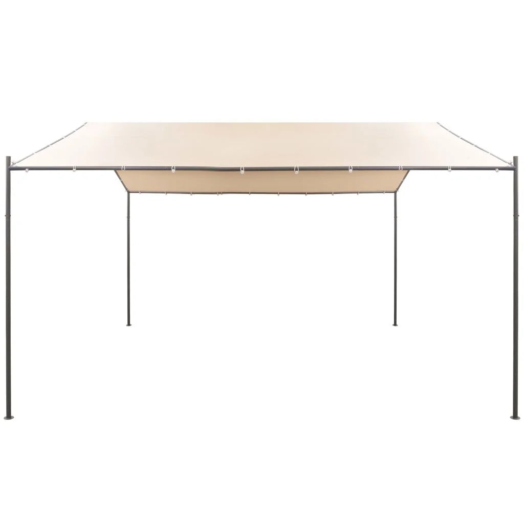 Beige Steel Frame Gazebo Canopy Tent 13ft x 13ft x 8.5ft G755