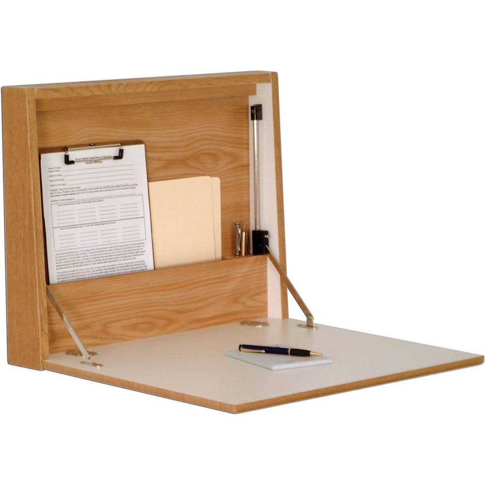 Oak Wooden Fold-Away Wall Desk W9797