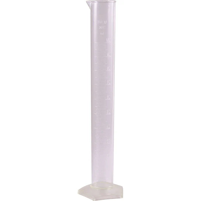Measuring Cylinder Plastic Clear Graduated 100ml C2370