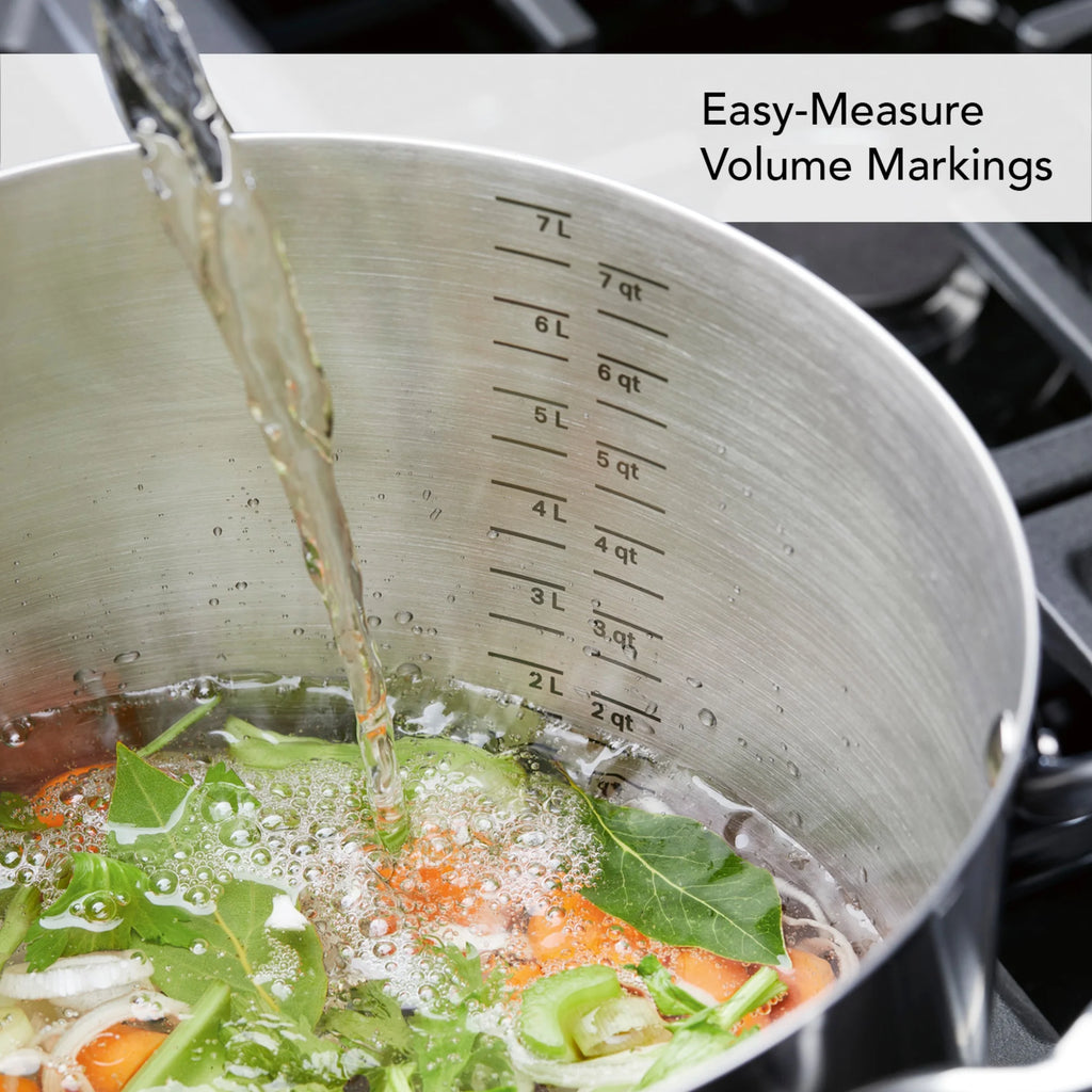 3-Ply Stainless Steel Induction Stockpot with Lid, 8 Quart L209893