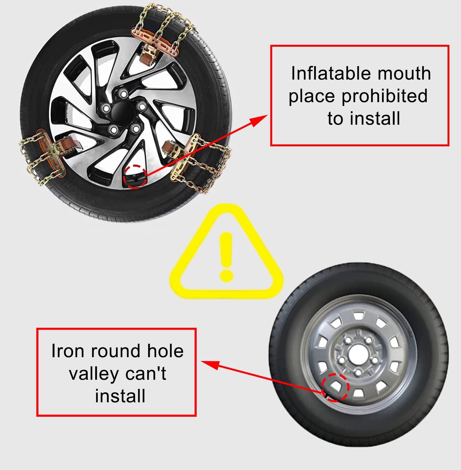 Snow Tire Chains 8 Pack L584