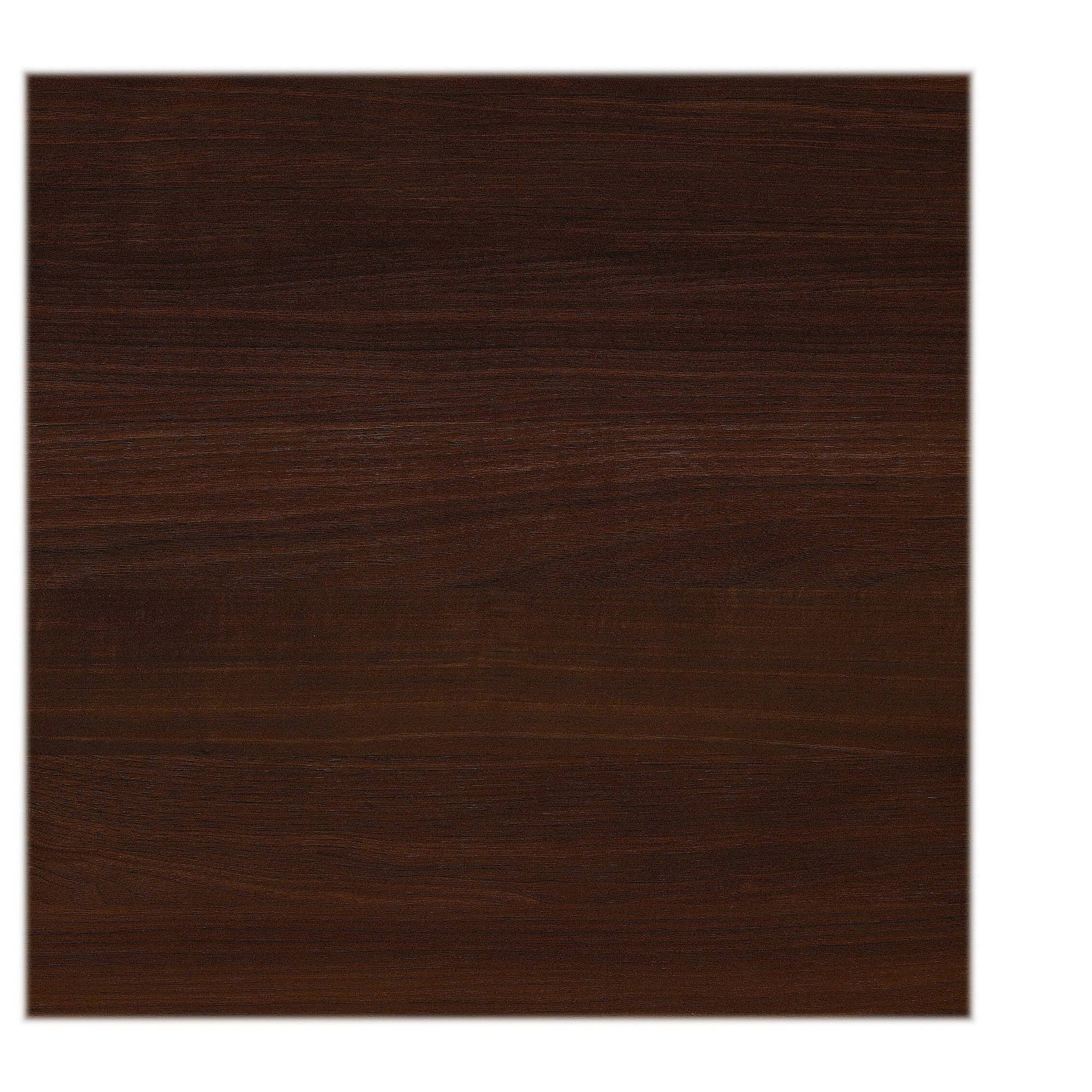 60W L Shaped Desk with 30W Return and Mobile File Cabinet, Century Walnut H424