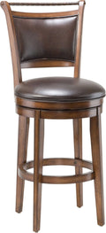 Swivel Counter Stool, Medium Brown Cherry D479
