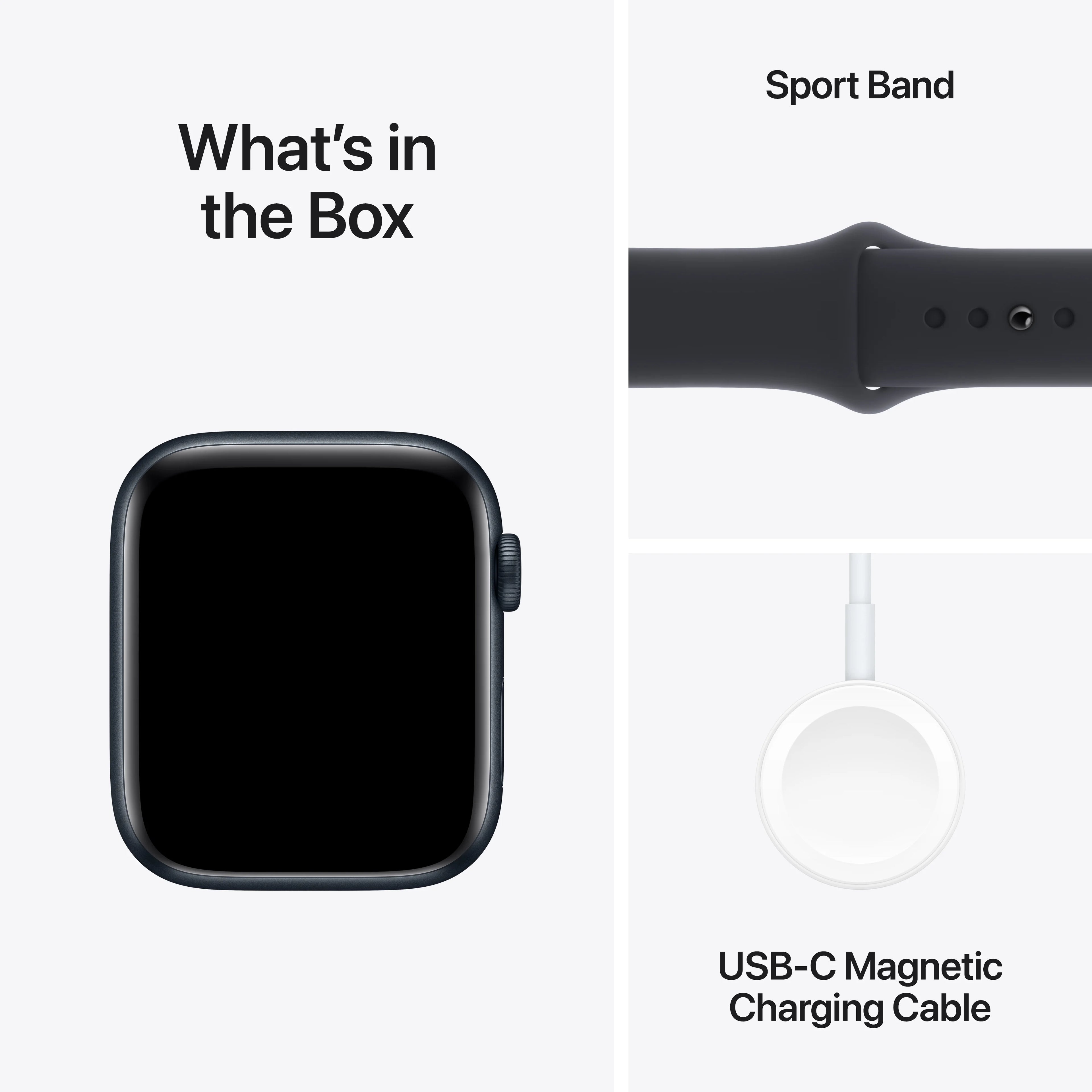 Midnight Aluminum Case Apple Watch SE GPS 44mm with Midnight Sport Band C782546