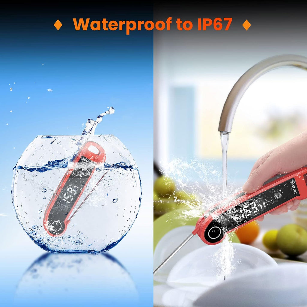Instant Read Digital Meat Thermometer for Grilling BBQ, Pack of 2 Y563