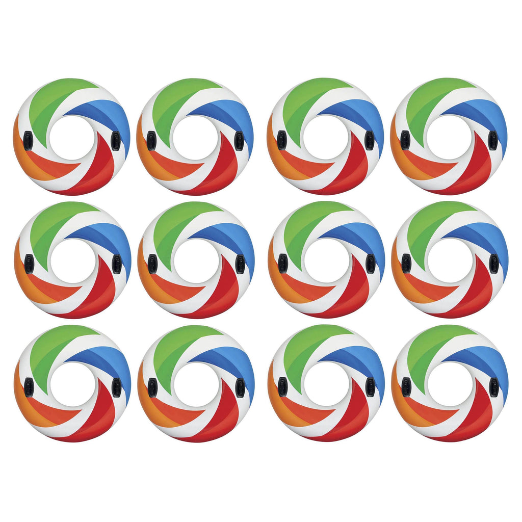 Inflatable 47x22 Swimming Pool Raft with Handles (12 Pack) I924067