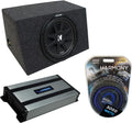 15 Loaded Sealed Sub Box Enclosure with Amplifier F141592