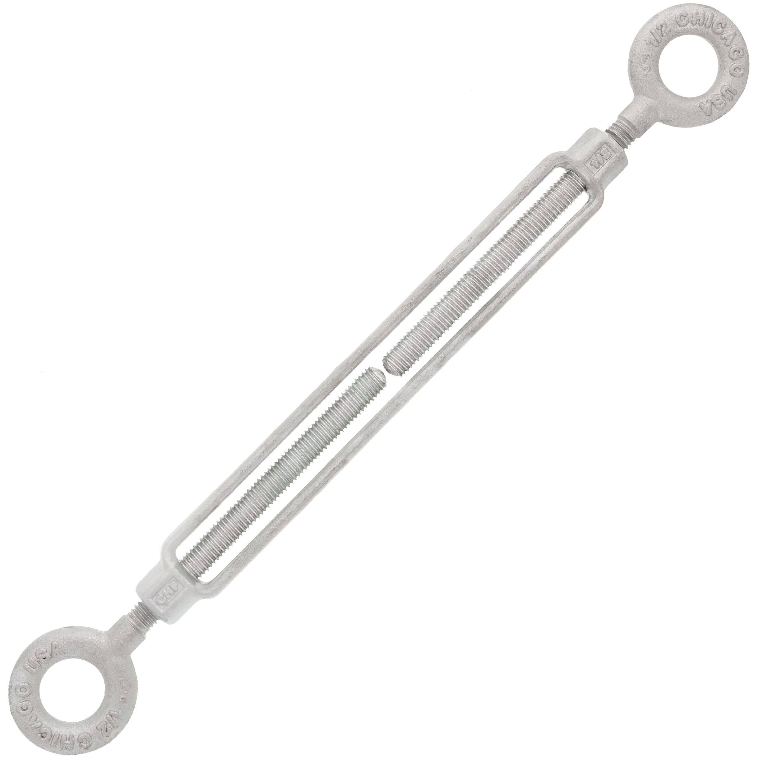 1/2 x 9 Hot Dip Galvanized Eye x Eye Turnbuckle I2329