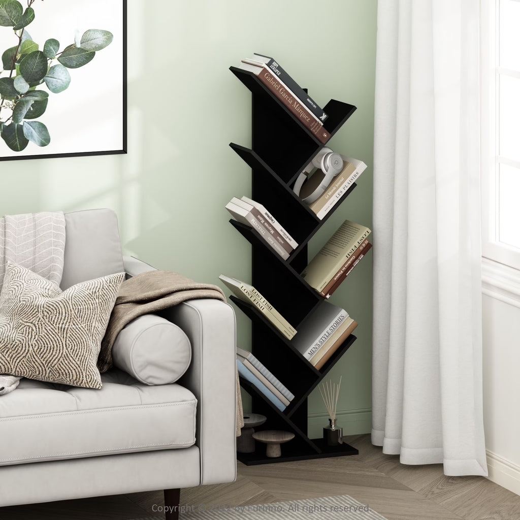 9-Tier Espresso Tree Bookcase C3439