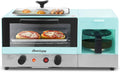 Blue 2 Slice Toaster Oven with Griddle and Coffeemaker I356