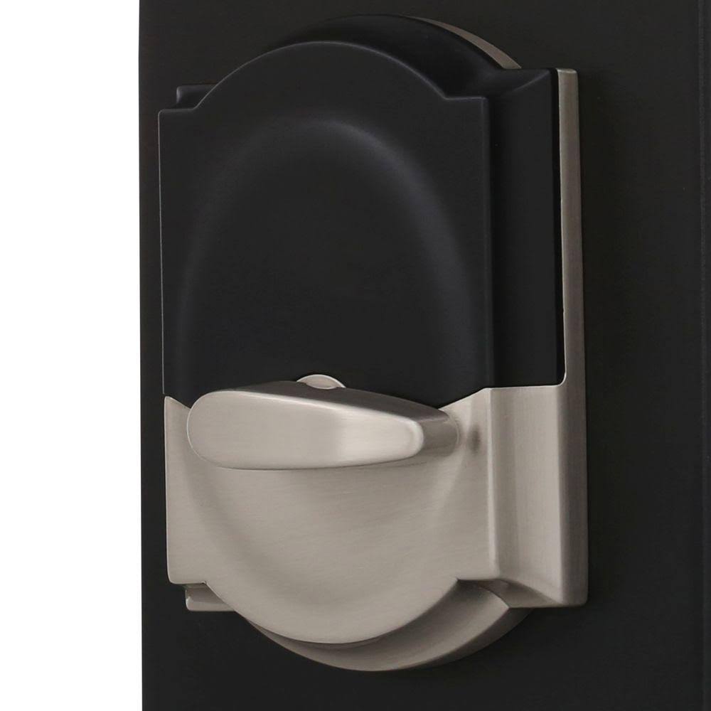 Satin Nickel Electronic Door Lock Deadbolt and Knob C34654