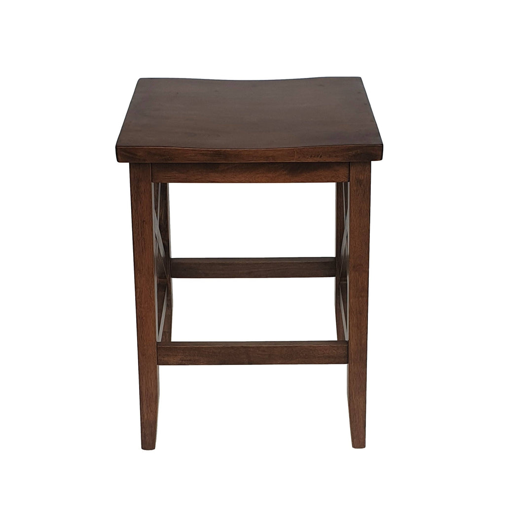 Walnut Wooden Barstools Set of 2 J2495