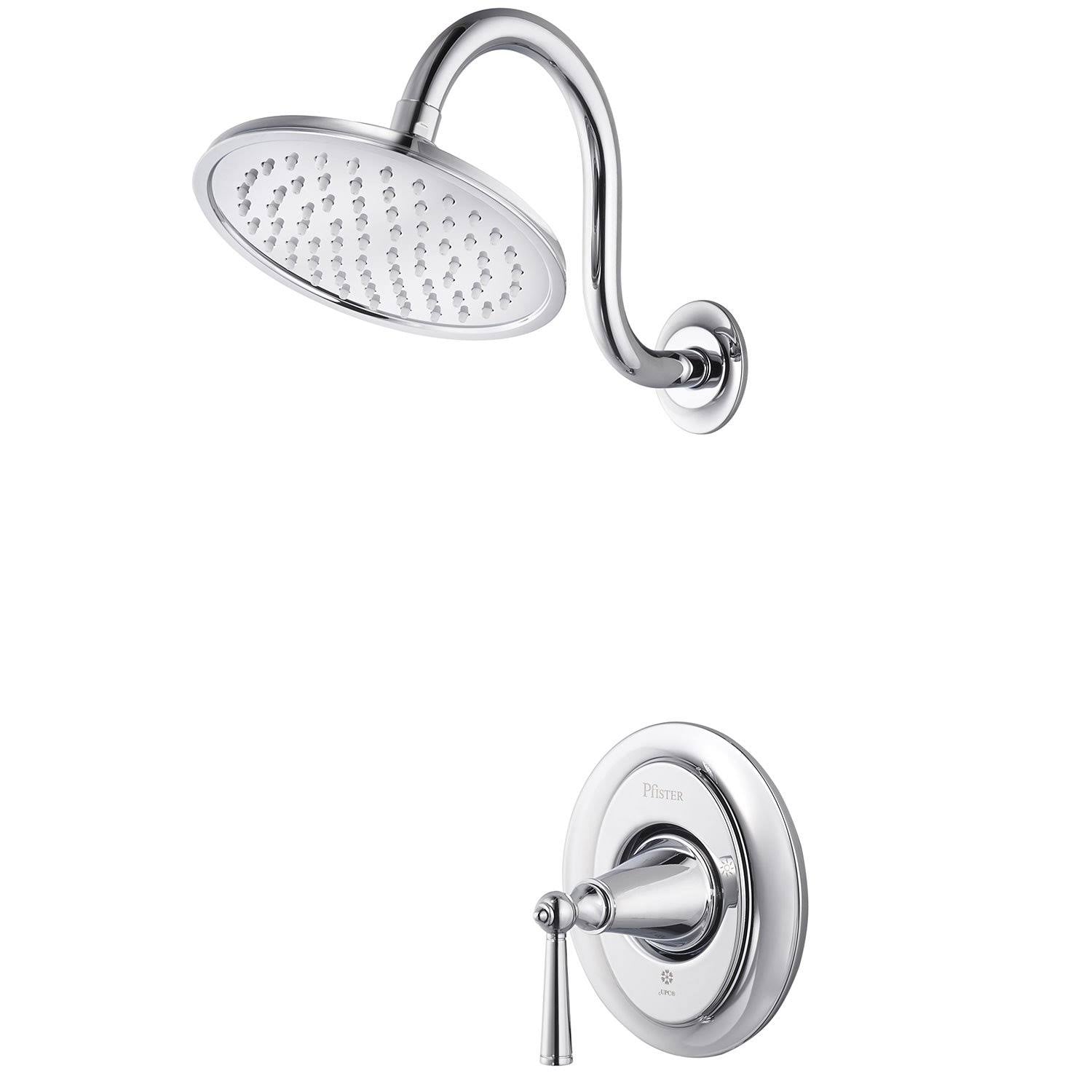 Polished Chrome 1-Handle Shower Trim C309