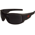 Matte Black Safety Glasses with Smoke Lens B3477