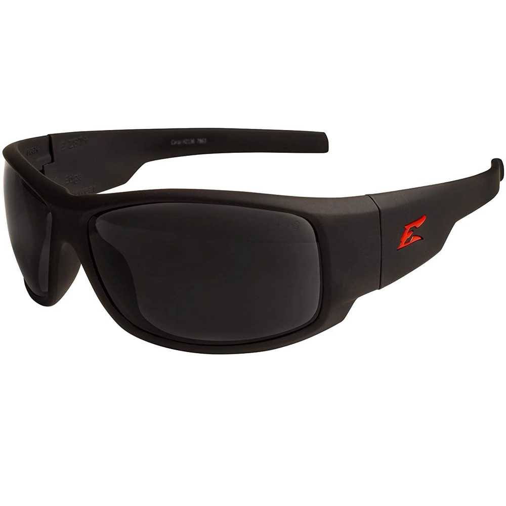 Matte Black Safety Glasses with Smoke Lens B3477