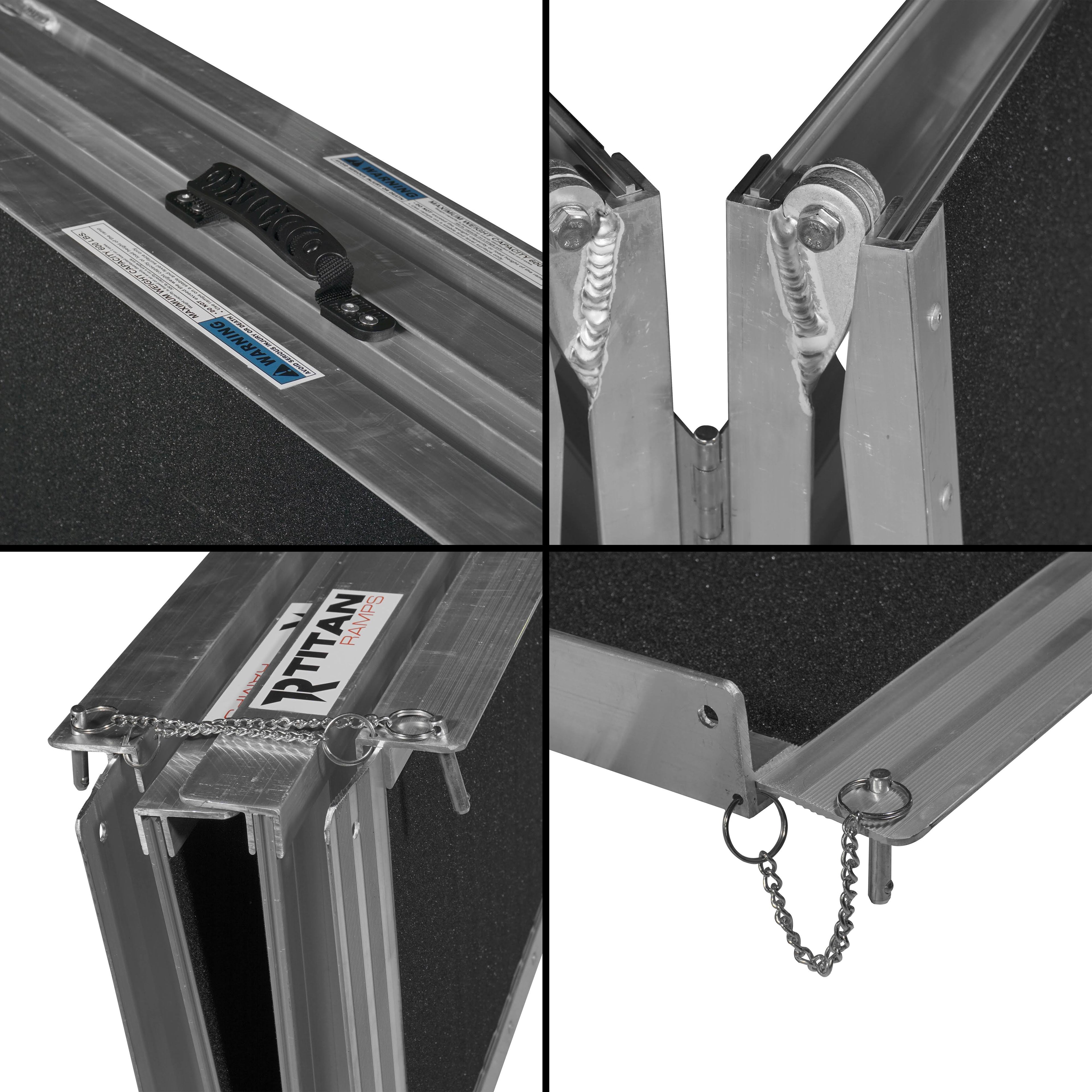 Aluminum Multifold Wheelchair Scooter Mobility Ramp Portable 72x22 D655