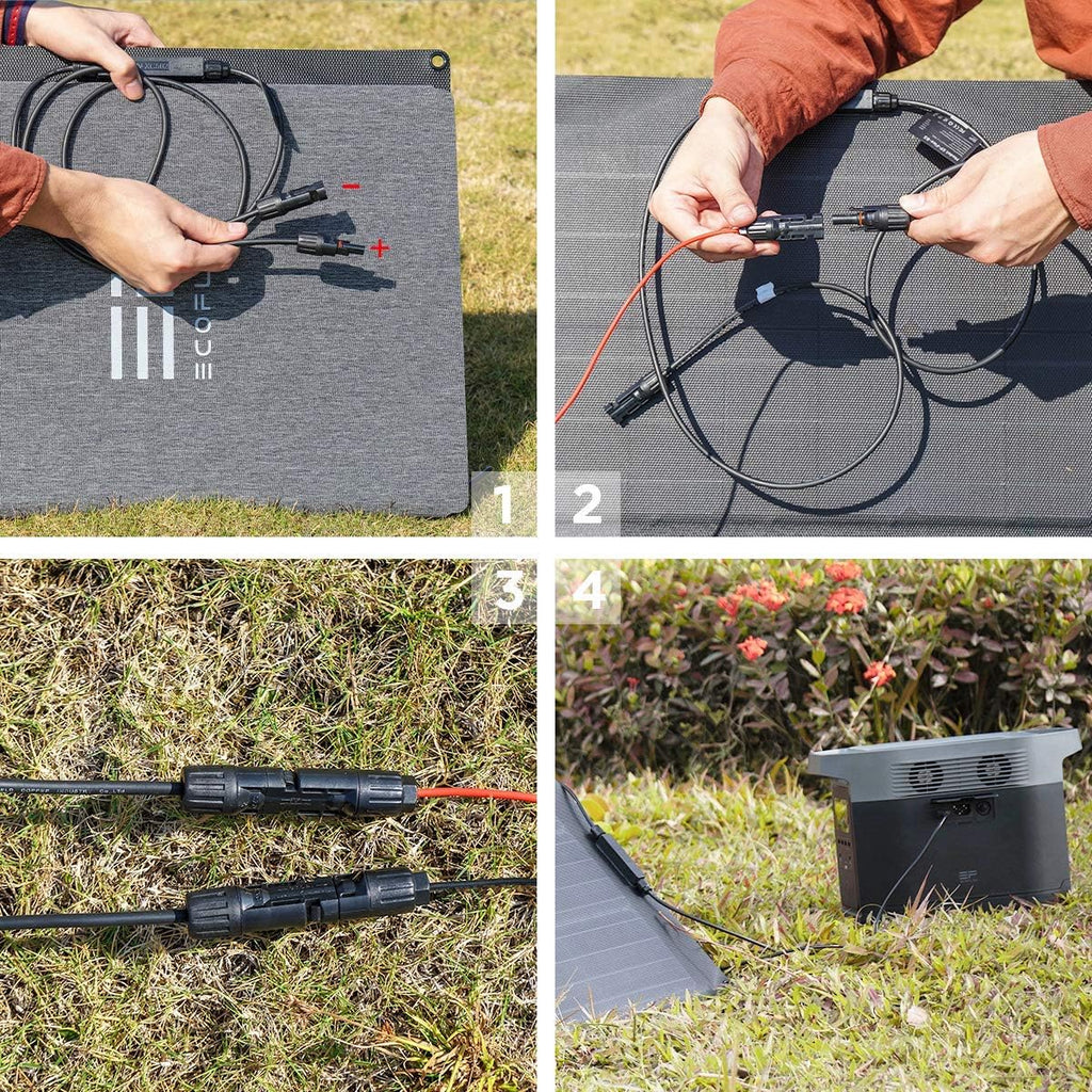 110 Watt Portable Solar Panel with Adjustable Kickstand D99059
