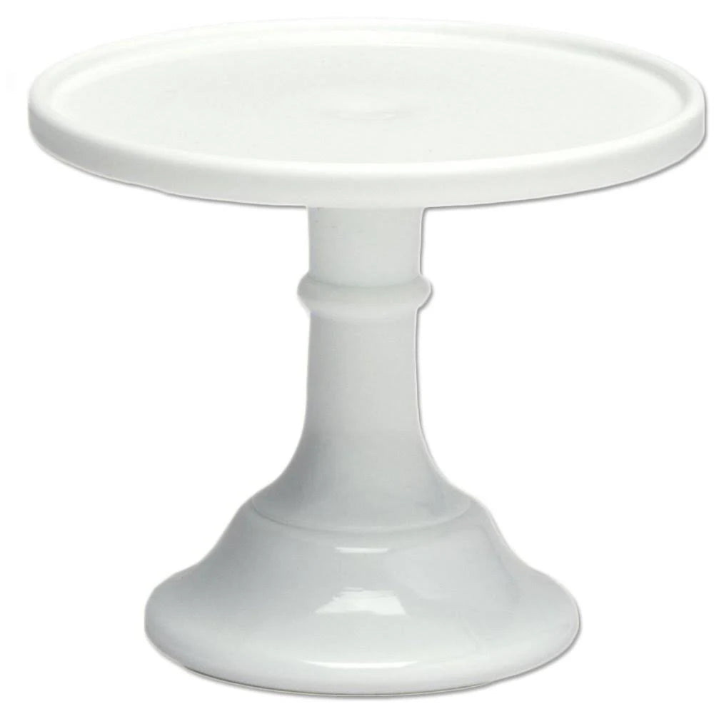 Milk White Glass Cake Stand I300385