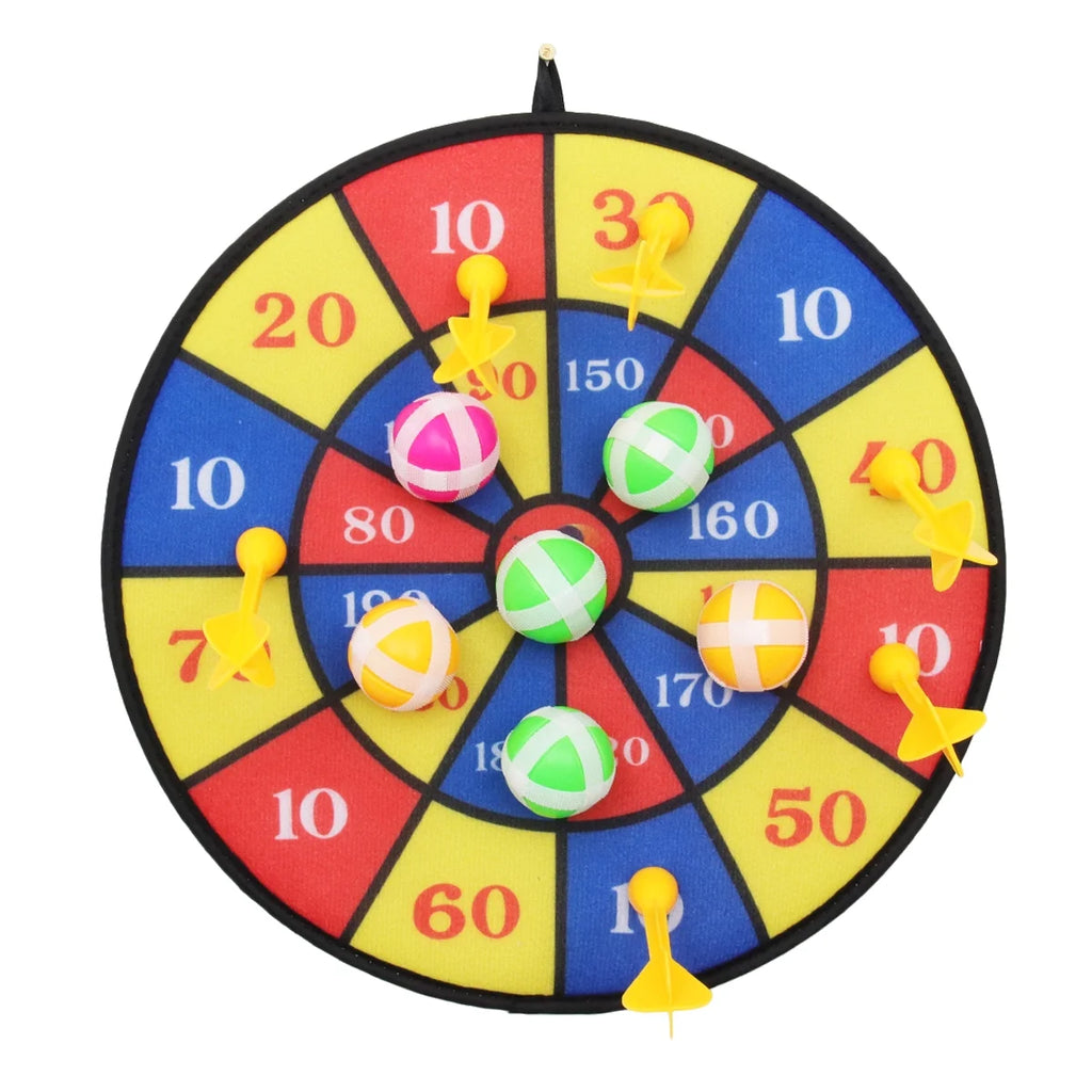 Flocking Dart Board Set with 4pcs Darts M99454