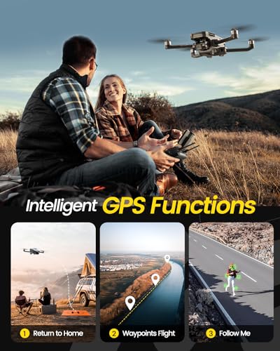 GPS Drones with Camera 4K, 2-Axis Gimbal, Brushless Motor, FPV Drone B183