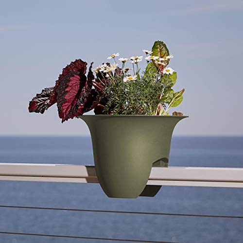 Casper White 12" Deck Rail Planter Q1029