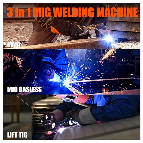 200A MIG Welder 3 in 1 Gasless MIG/Lift TIG/Stick Welding Machine Portable IGBT Inverter G512507
