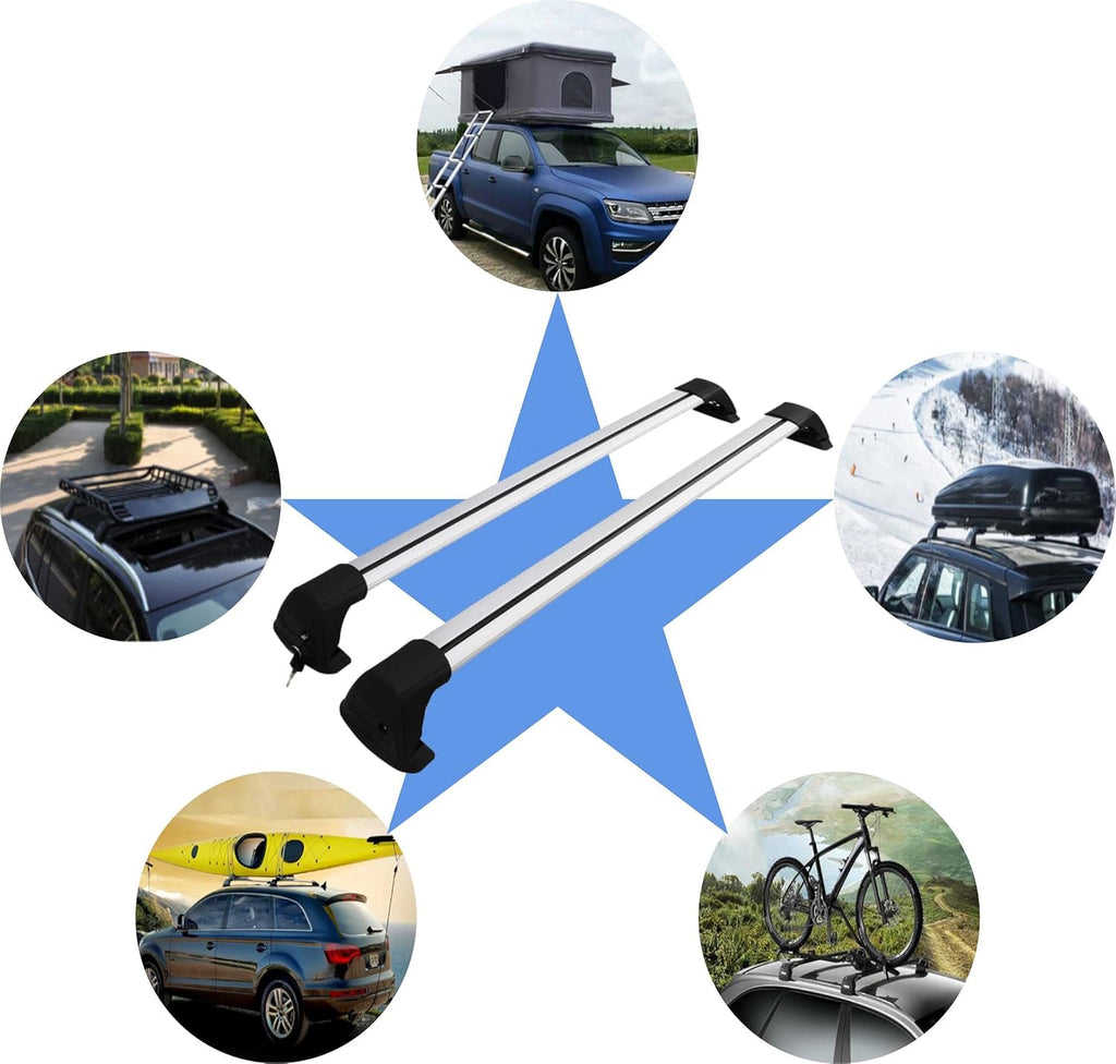 Silver Roof Cargo Rack Cross Bar U568
