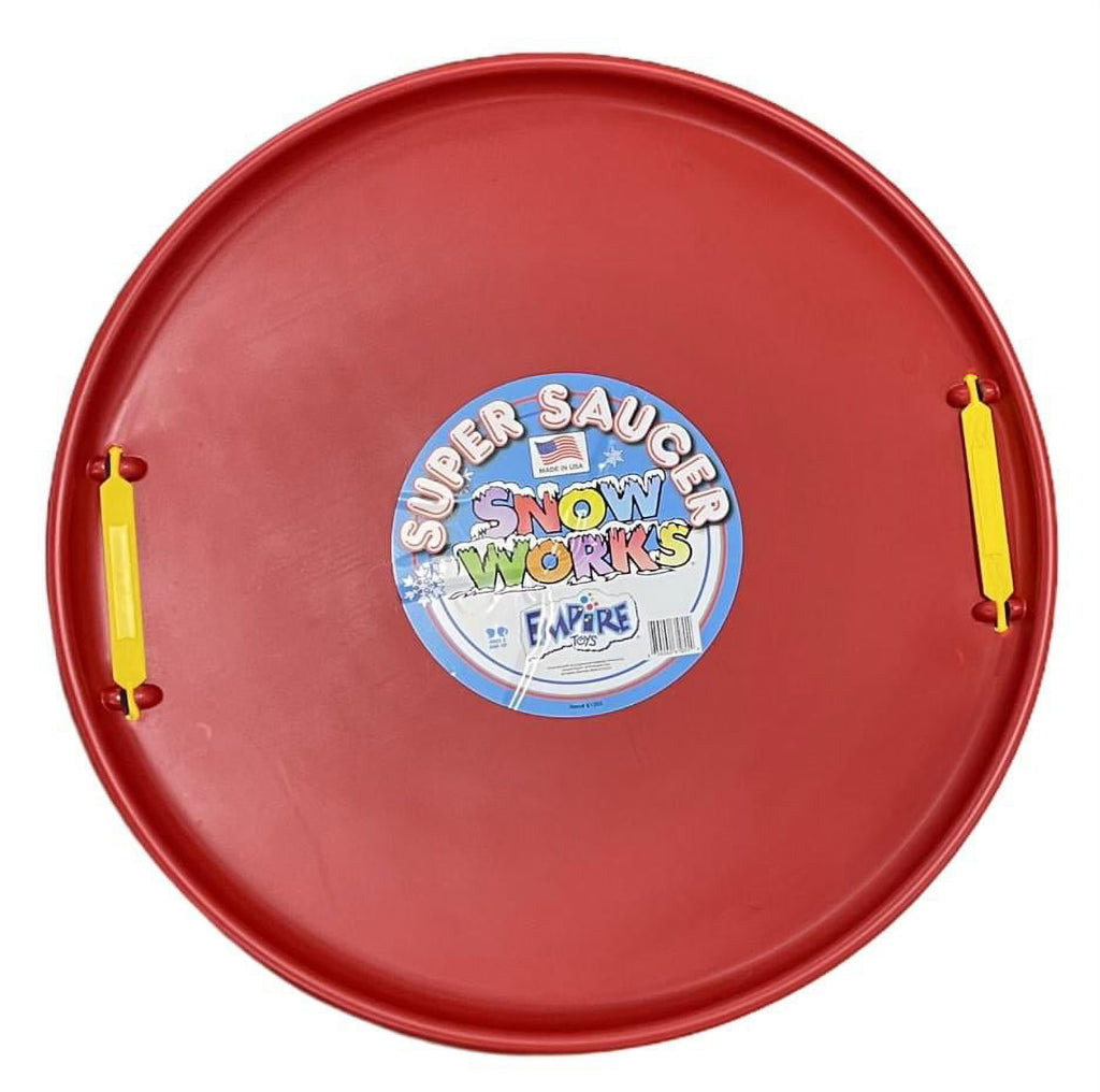 Red 28 Inch Round Snow Sled Y196739