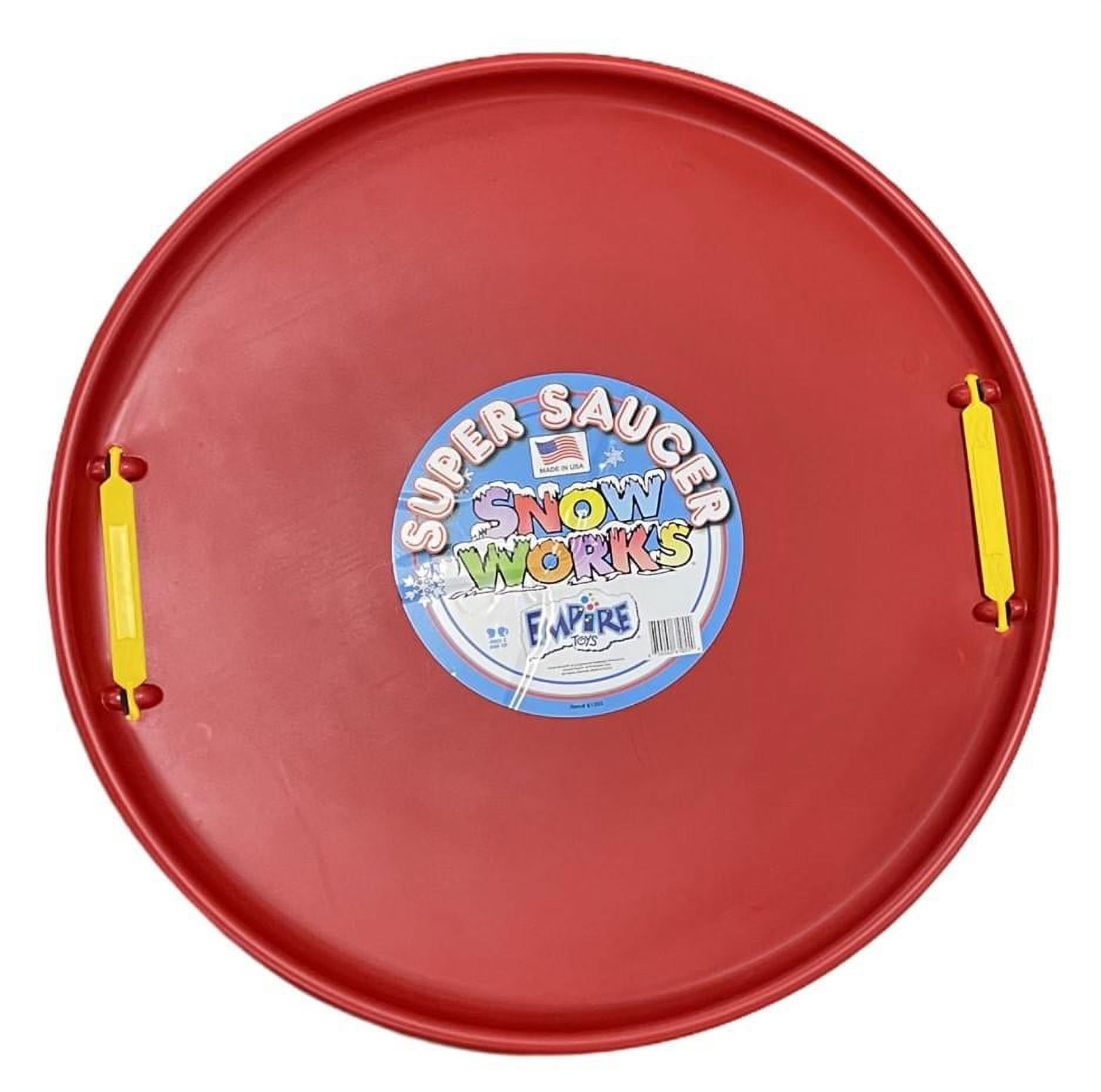 Red 28 Inch Round Snow Sled Y196739