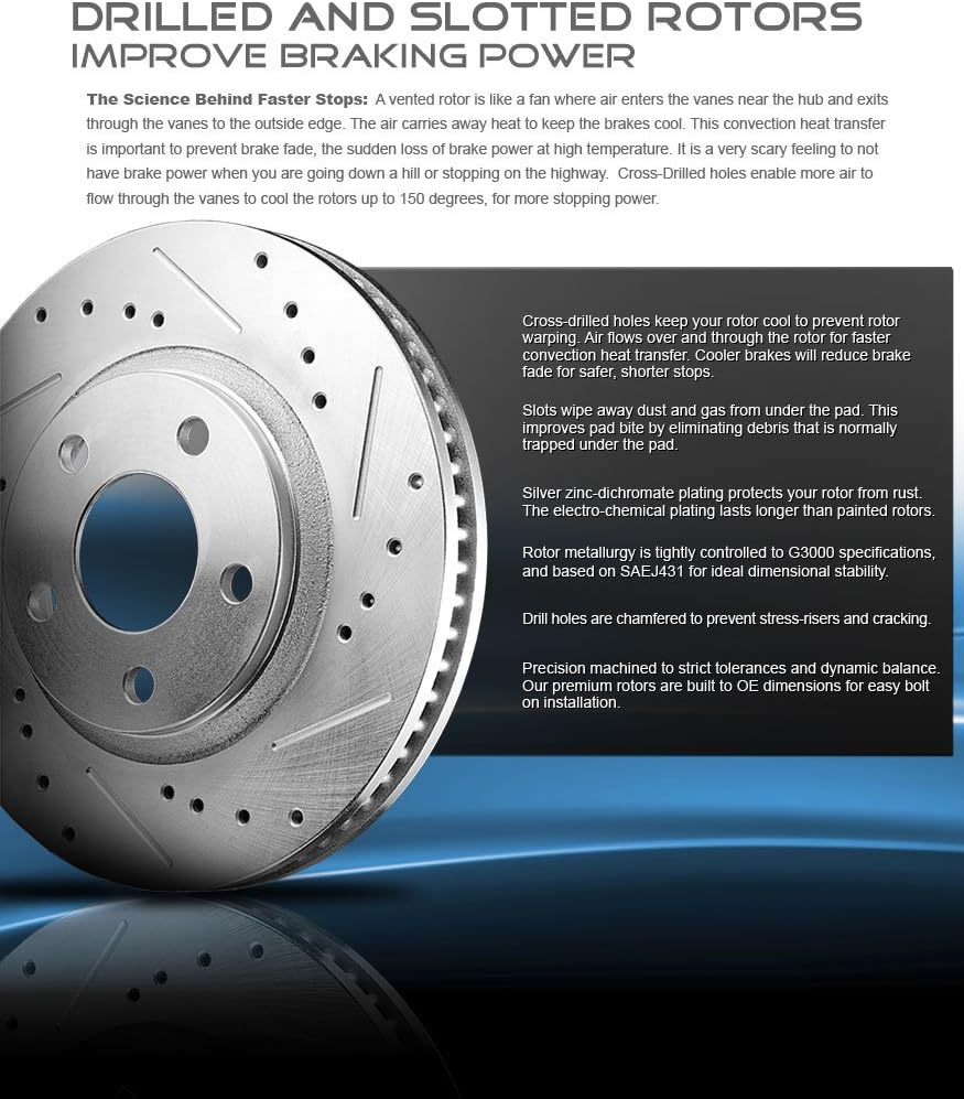 Drilled Slotted Brake Rotors S89049