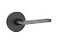Flat Black Privacy Lever Set Q5991