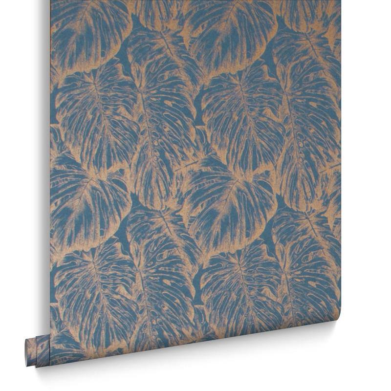 Tropical Pearl and Gold Wallpaper E165