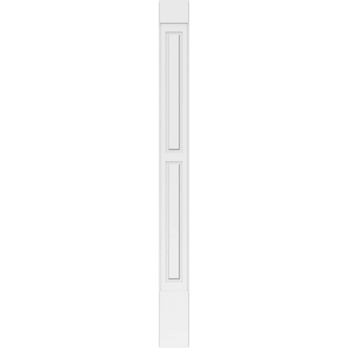 Two Equal Raised Panel PVC Pilaster with Standard Capital & Base (Pair) H595631