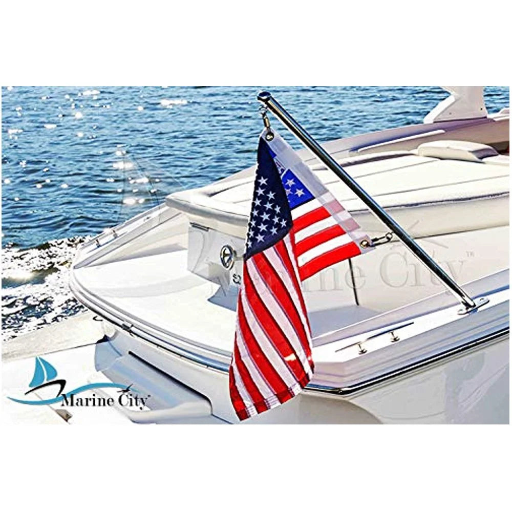316 Stainless Steel Marine Boat Flag Pole D56441