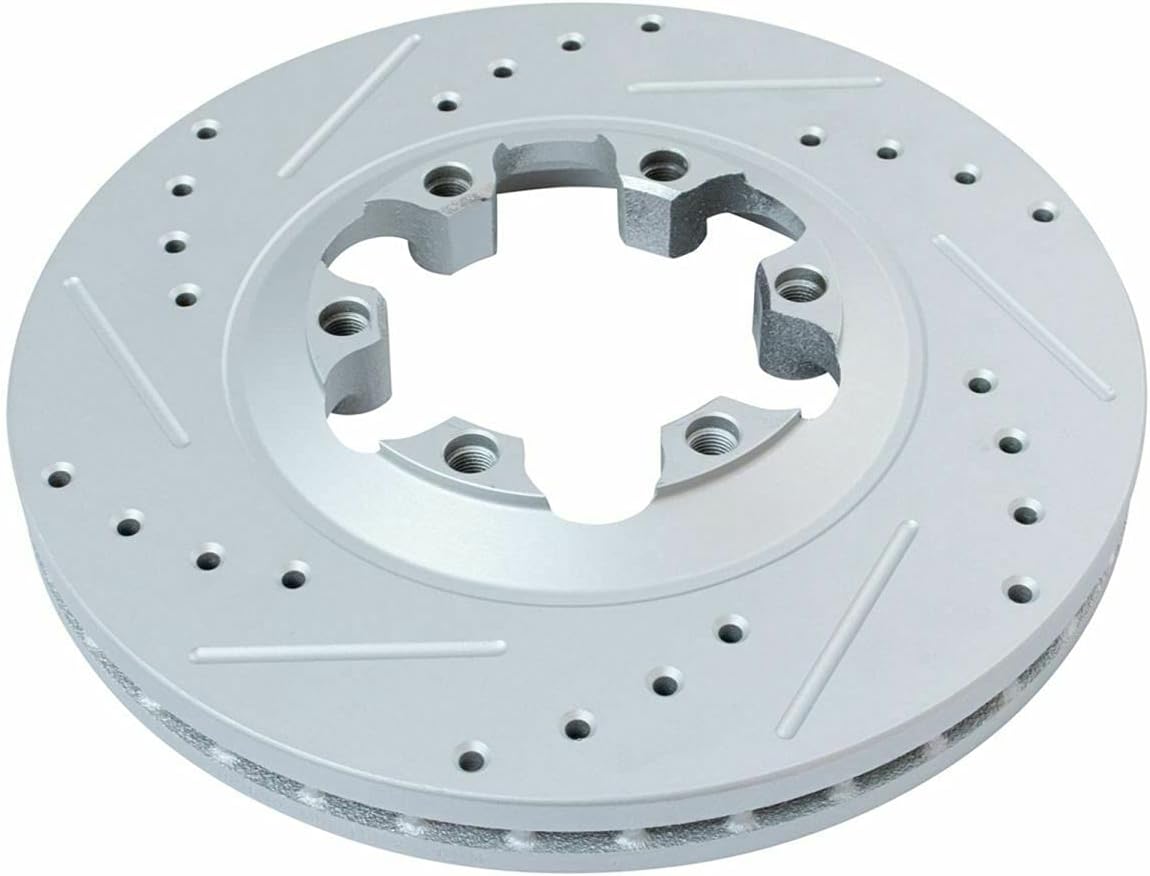 Drilled & Slotted Front Brake Kit Rotors Set with Brake Pads and Hardware Kit T835540