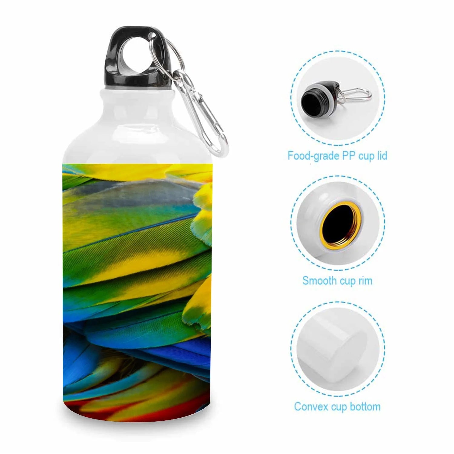 400ml Sport Aluminum Water Bottle with Twist Cap Q496546