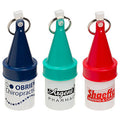 White with Green Cap Floating Buoy Waterproof Containers with Key Ring Q17437