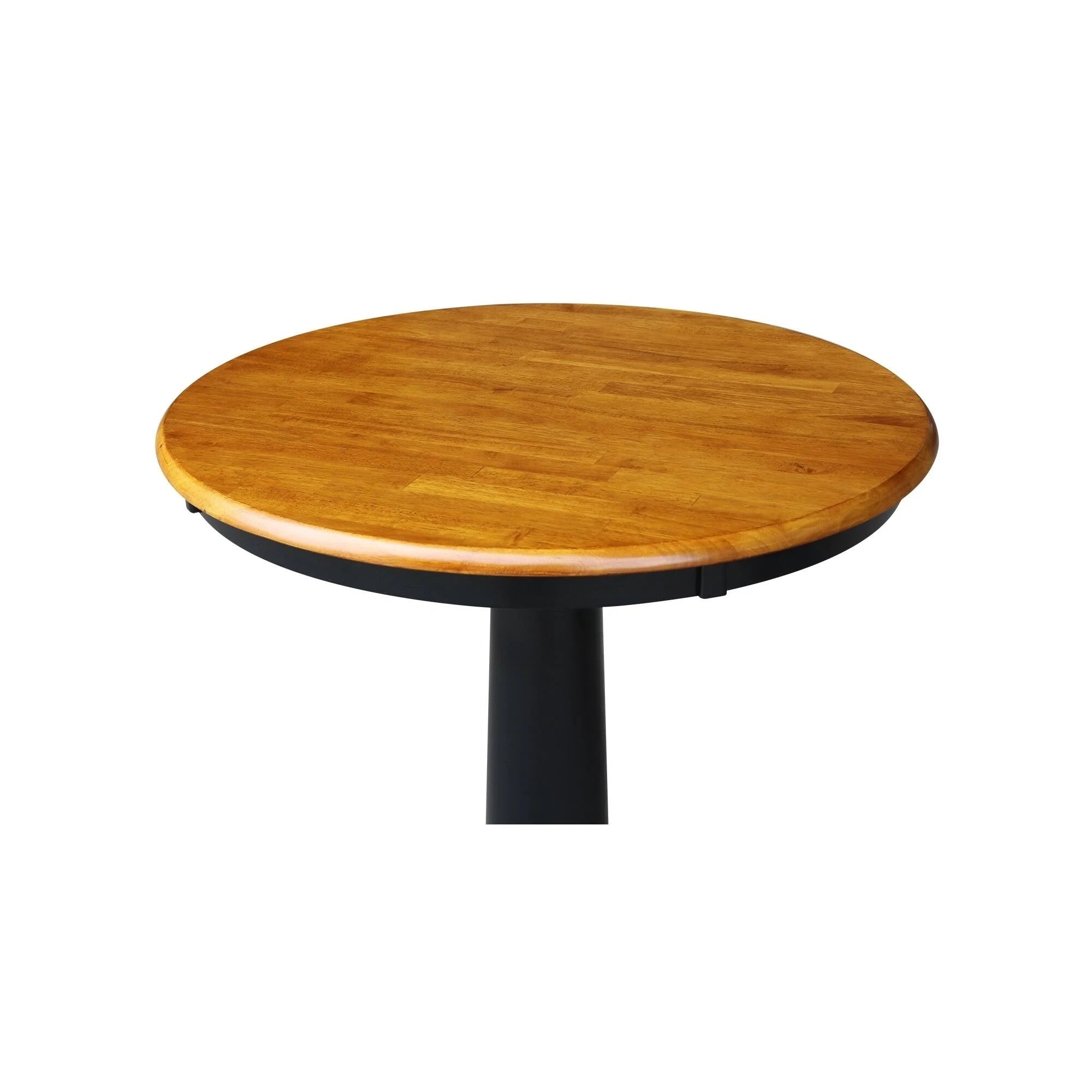Cherry Round Pedestal Bar Table N59182