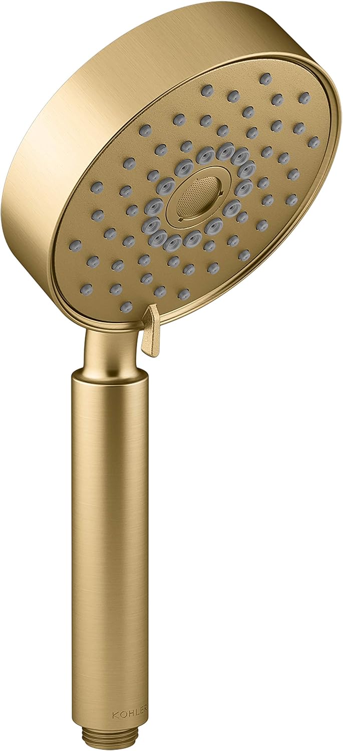 Vibrant Brushed Moderne Brass Handheld Showerhead U947